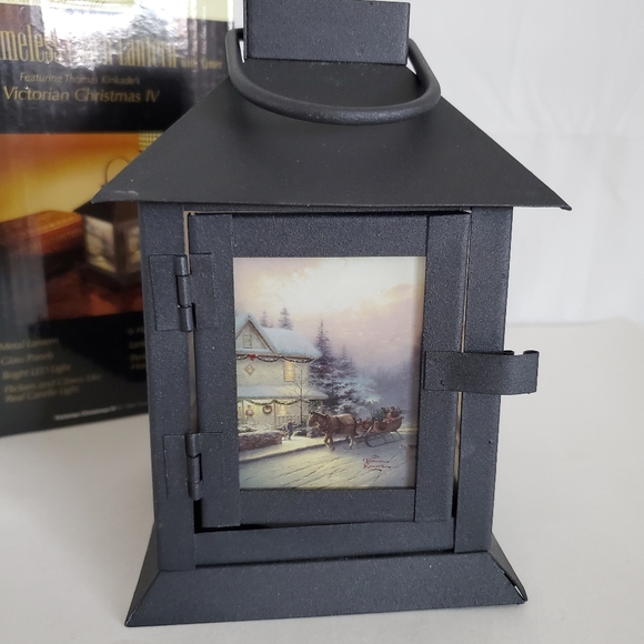 Thomas Kinkade Victorian Xmas Lantern